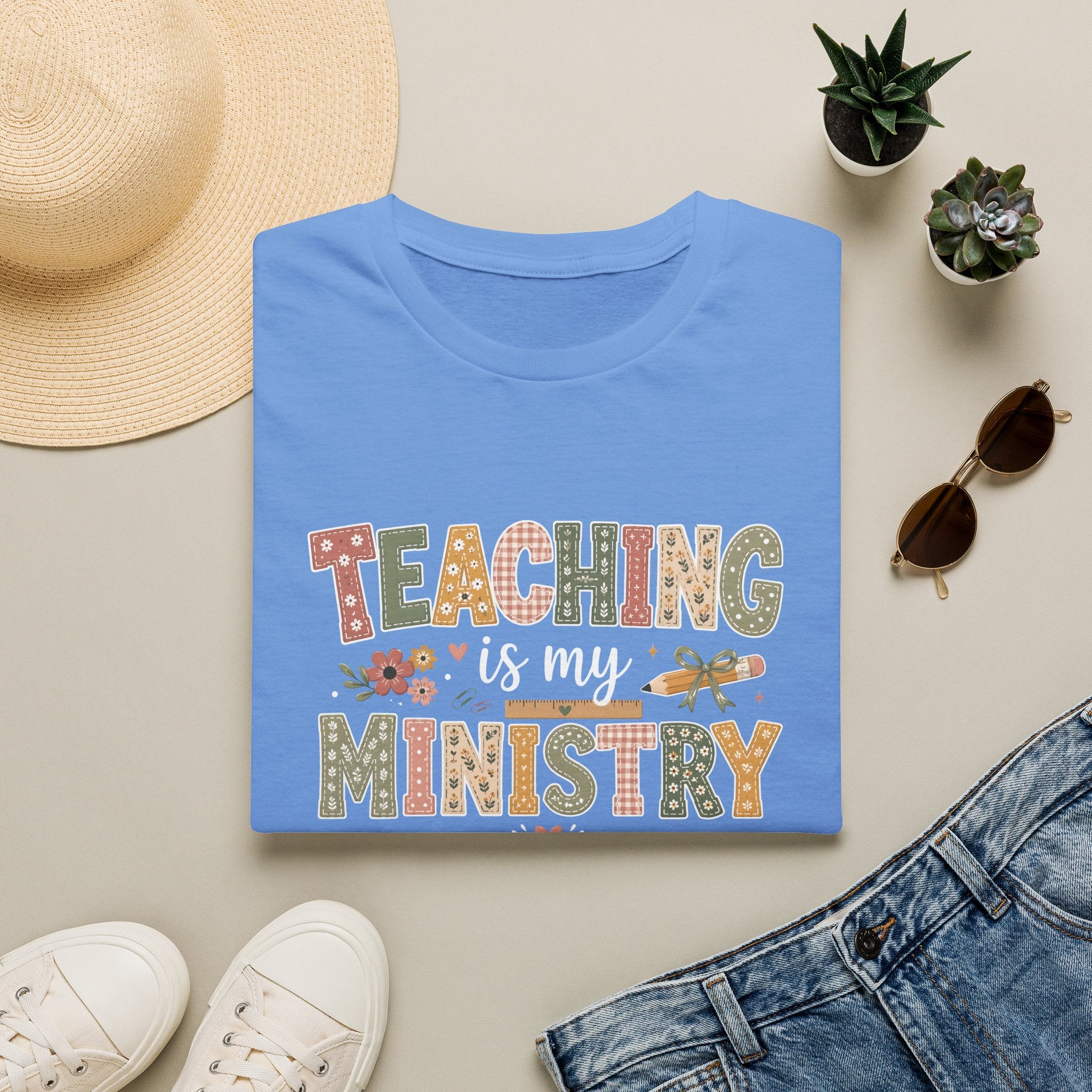 Teaching Is My Ministry T-Shirt — Christian Teacher Gifts, Faith-Based Classroom Tee