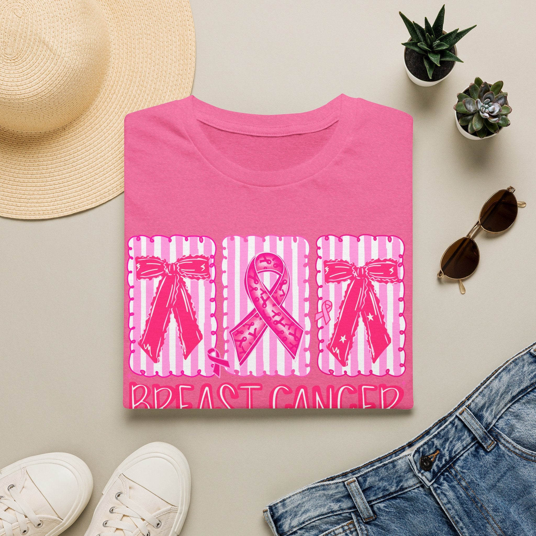 Breast Cancer Awareness T-Shirt — Pink Ribbon Support Tee