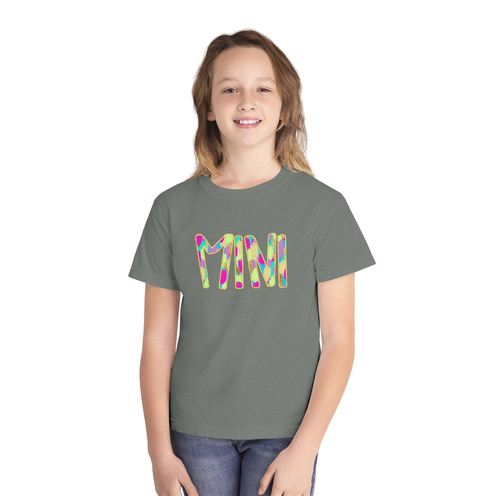 Youth Tee with Colorful 'MIM' Graphic — Vibrant Kid's Casual Shirt