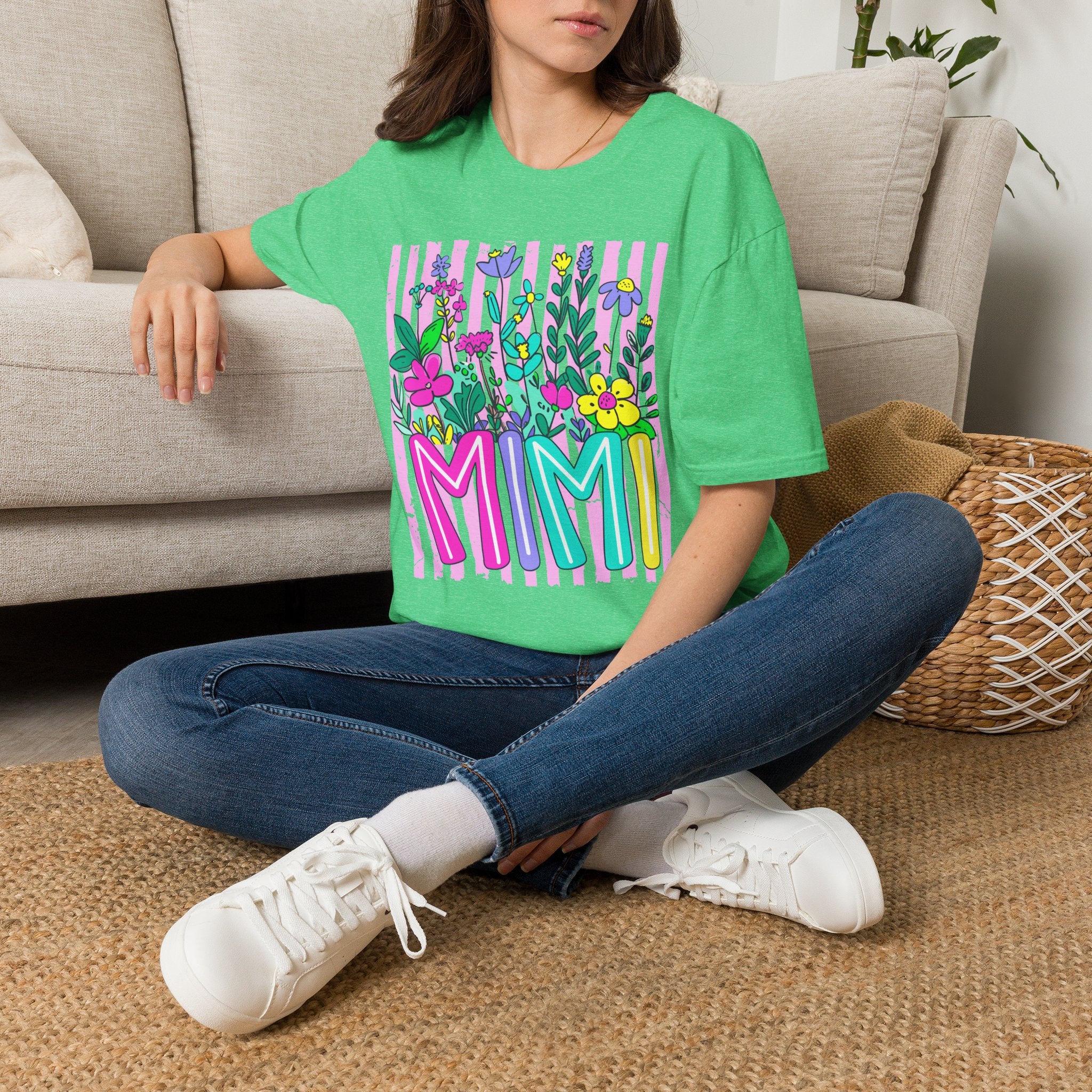 MMI Floral Graphic T-Shirt — Colorful Spring Flower Bouquet Tee