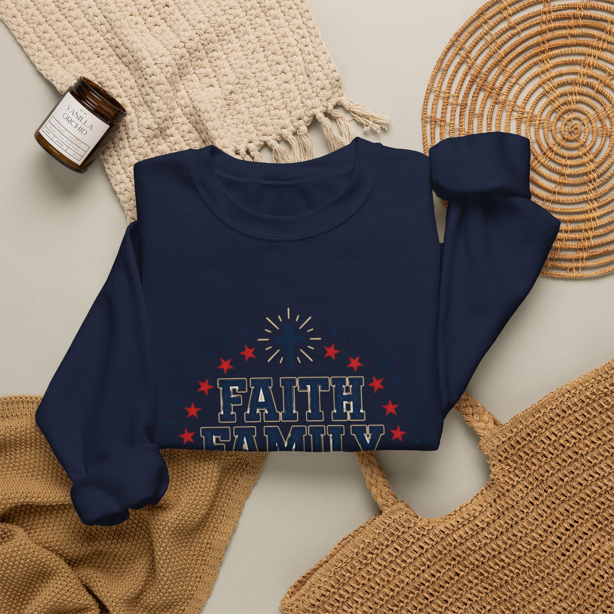 Faith Family Freedom Sweatshirt | Patriotic, Faith-Based July 4th