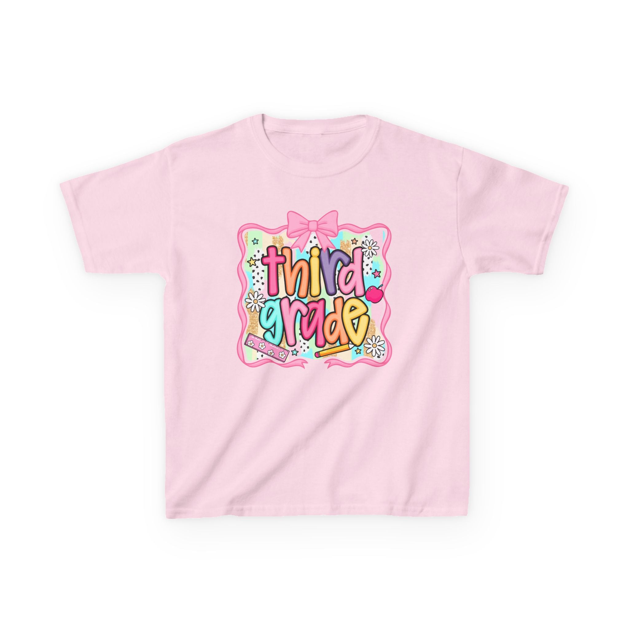 Third Grade Kids T‑Shirt — Colorful Back-to-School Design