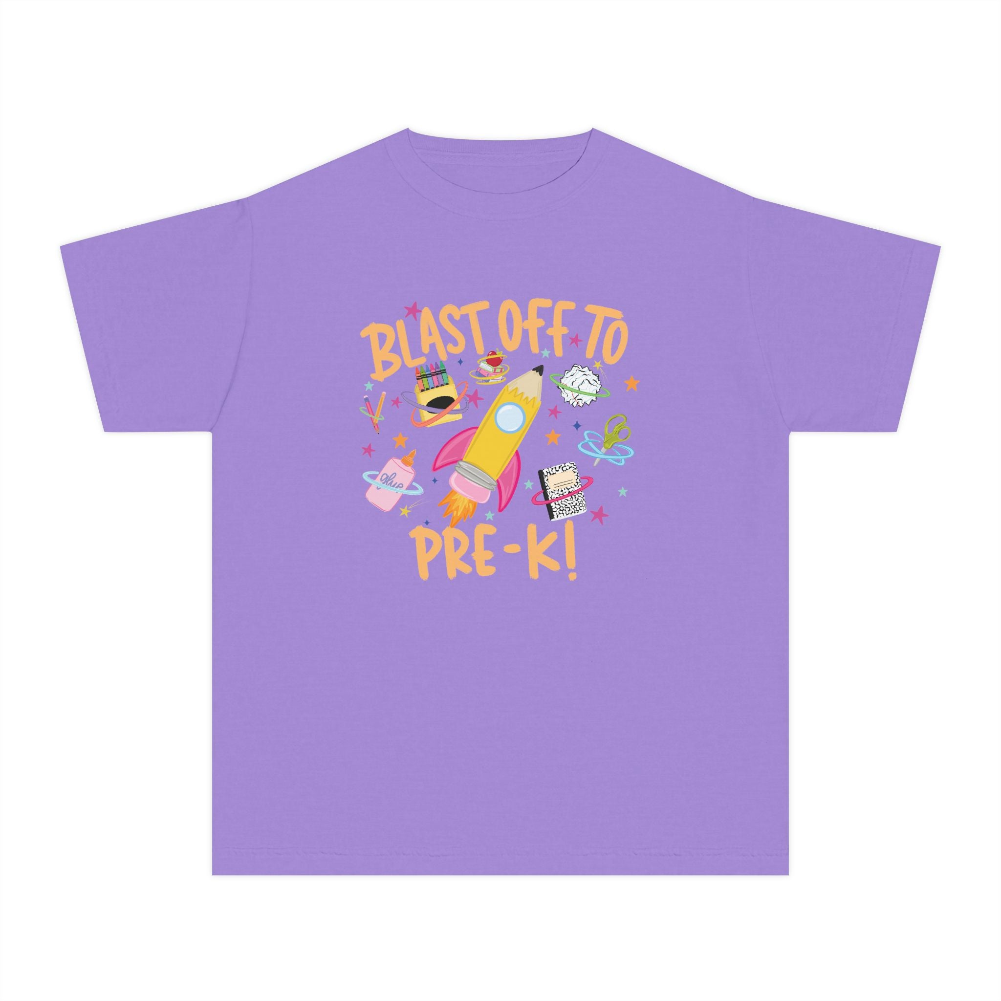 Blast Off to Pre-K! Youth Tee - Cute Rocket Back-to-School Shirt