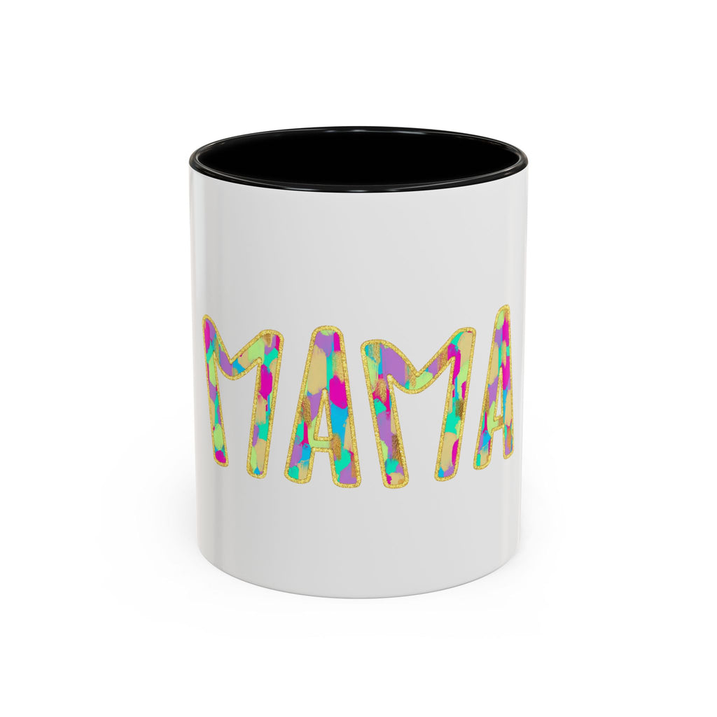 Mama Colorful Confetti Accent Coffee Mug — 11/15oz