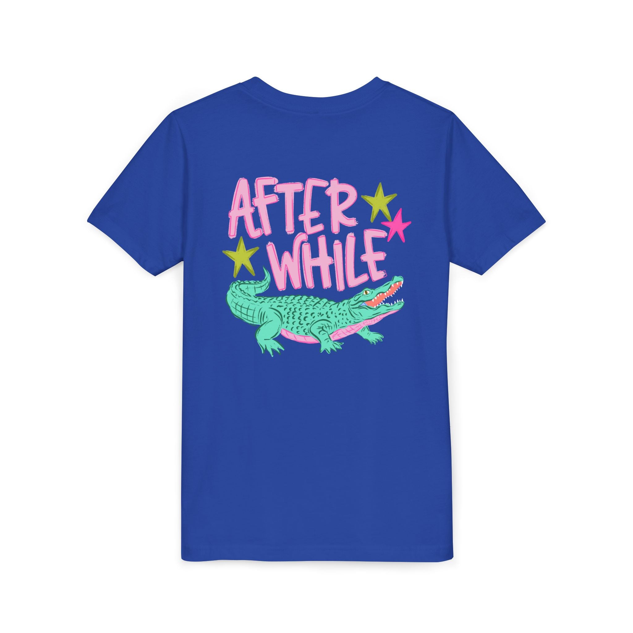 Youth Tee — "Later/After While" Retro Crocodile Graphic