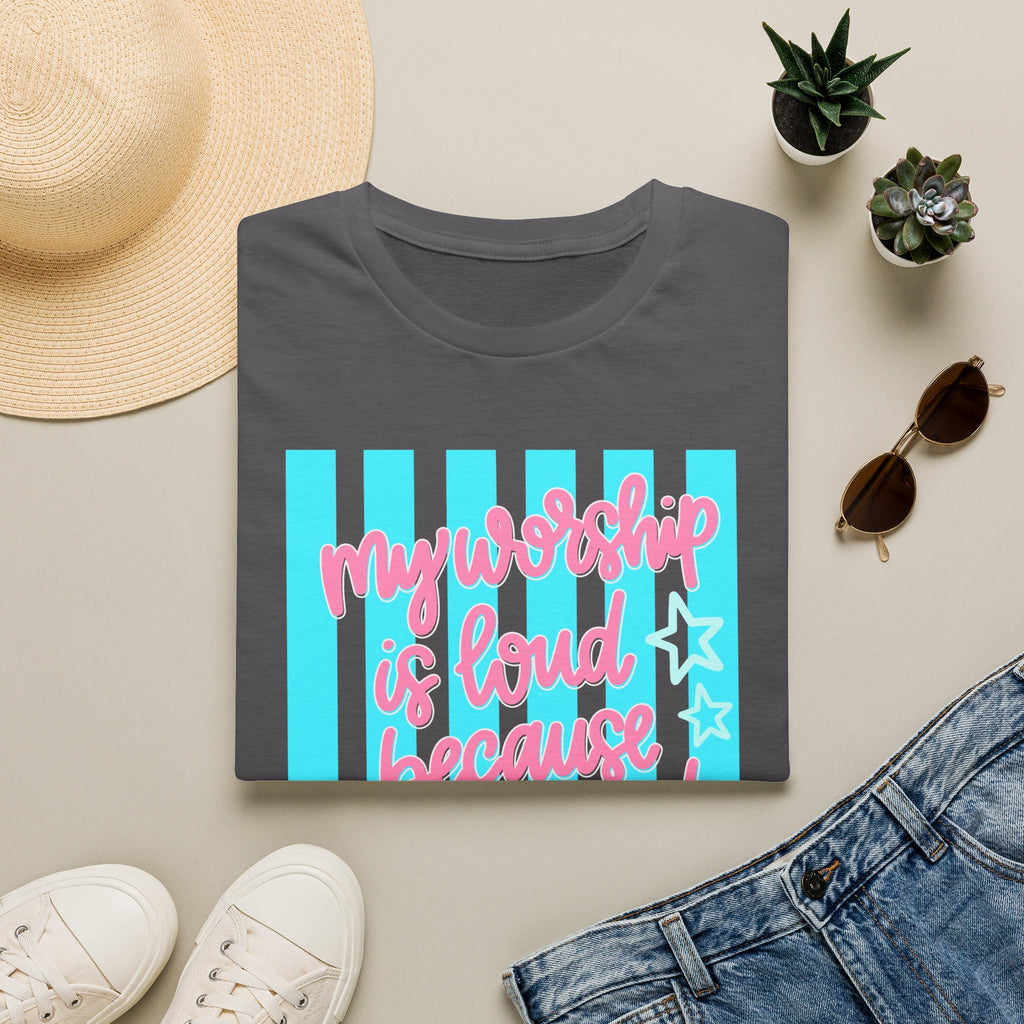 "My Worship Is Loud Because My Wounds Are Deep" Inspirational Christian Tee