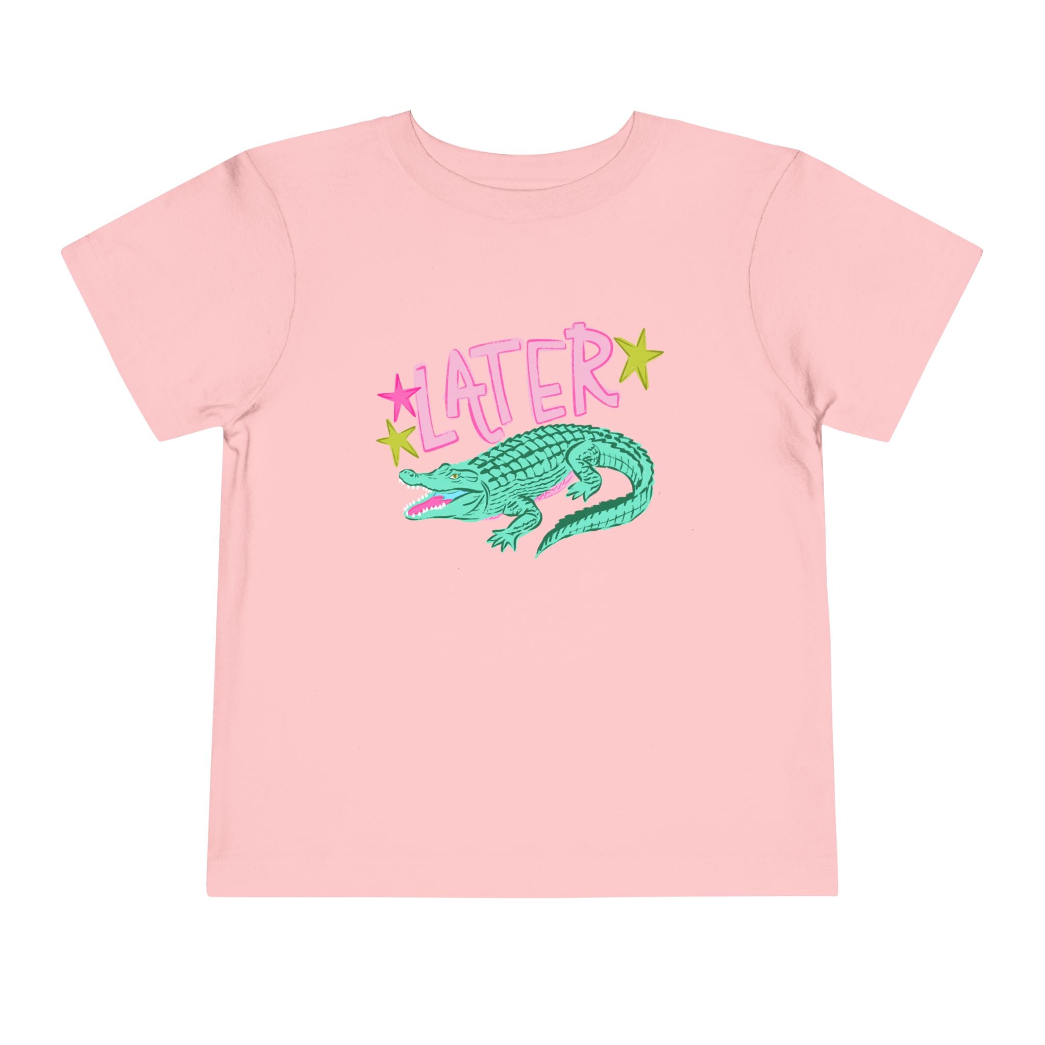Toddler Tee — 'Later/After While' Cute Crocodile Graphic Shirt