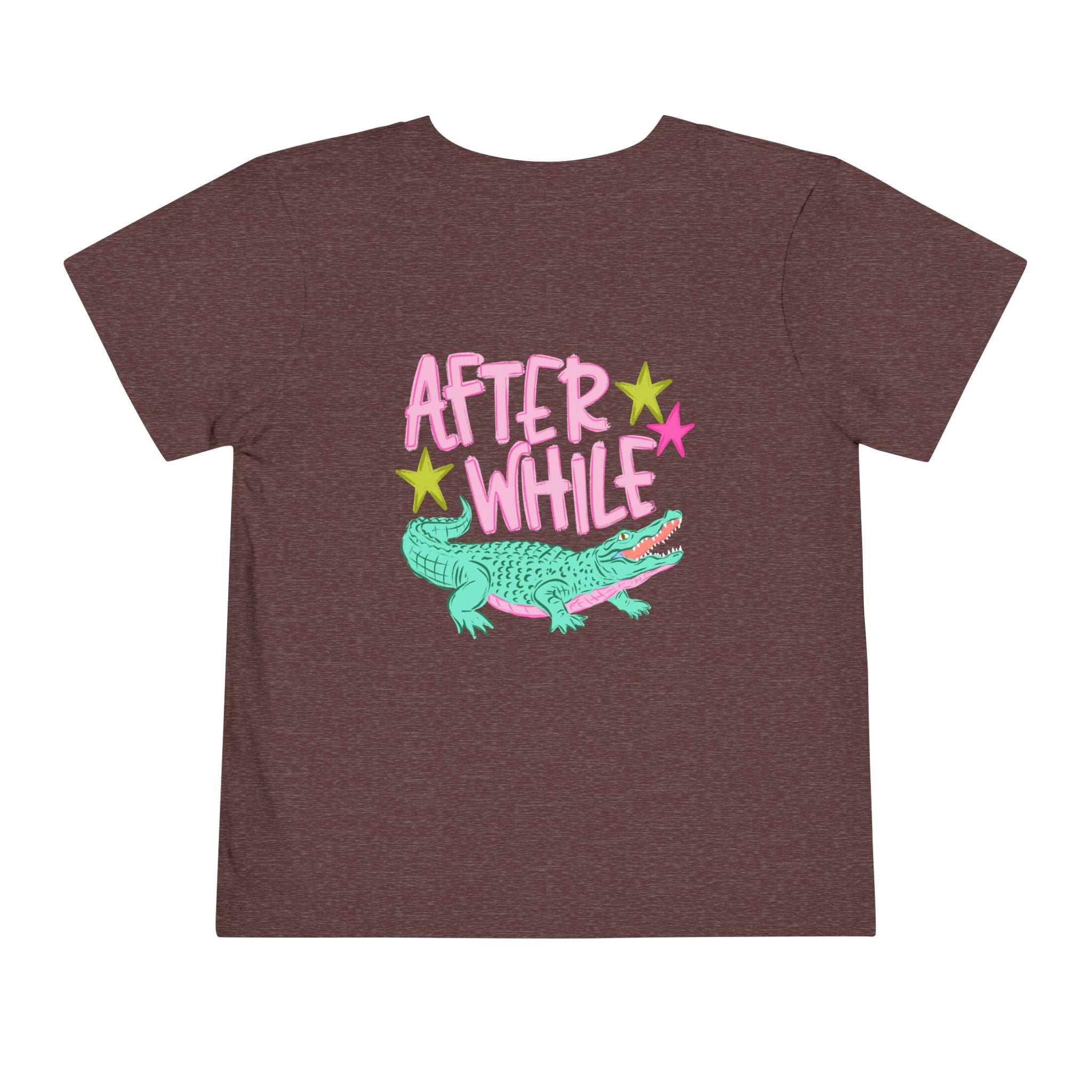 Toddler Tee — 'Later/After While' Cute Crocodile Graphic Shirt