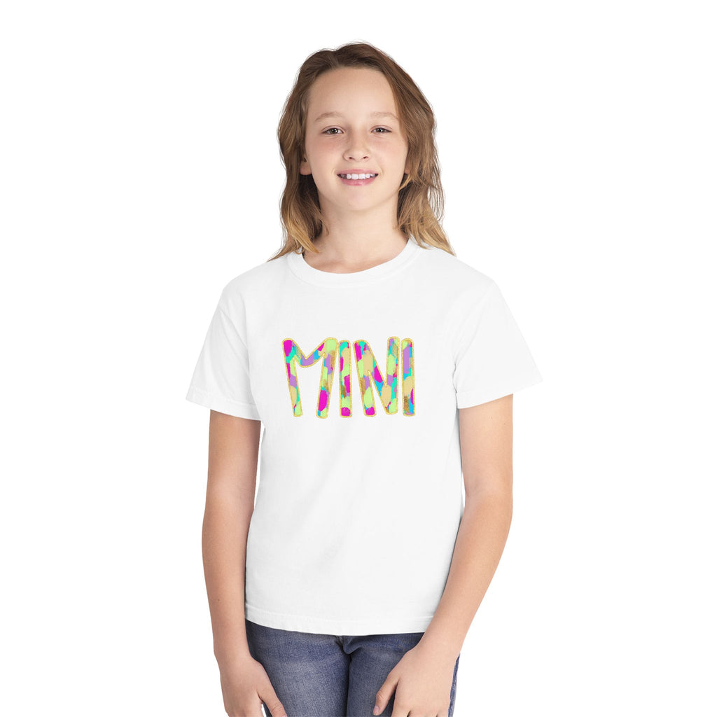 Youth Tee with Colorful 'MIM' Graphic — Vibrant Kid's Casual Shirt