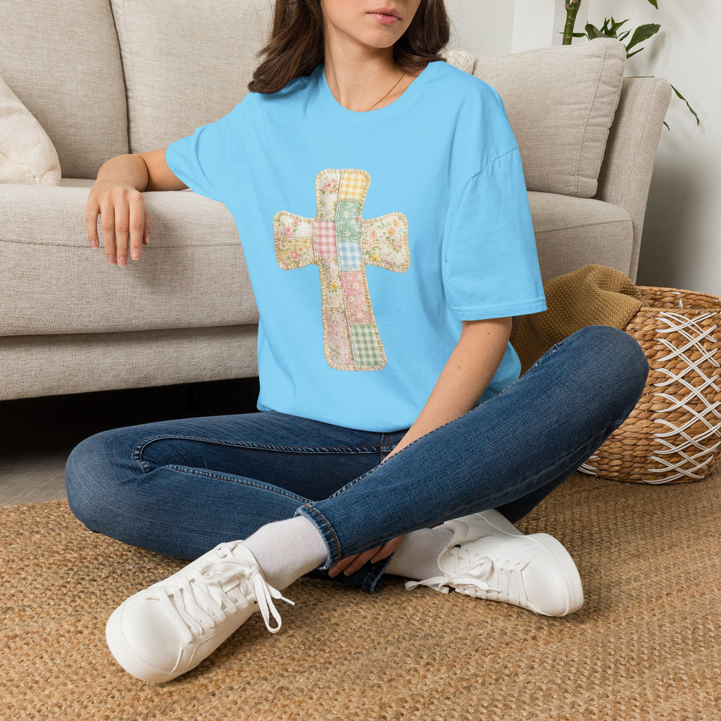 Patchwork Cross - Gildan Soft Style
