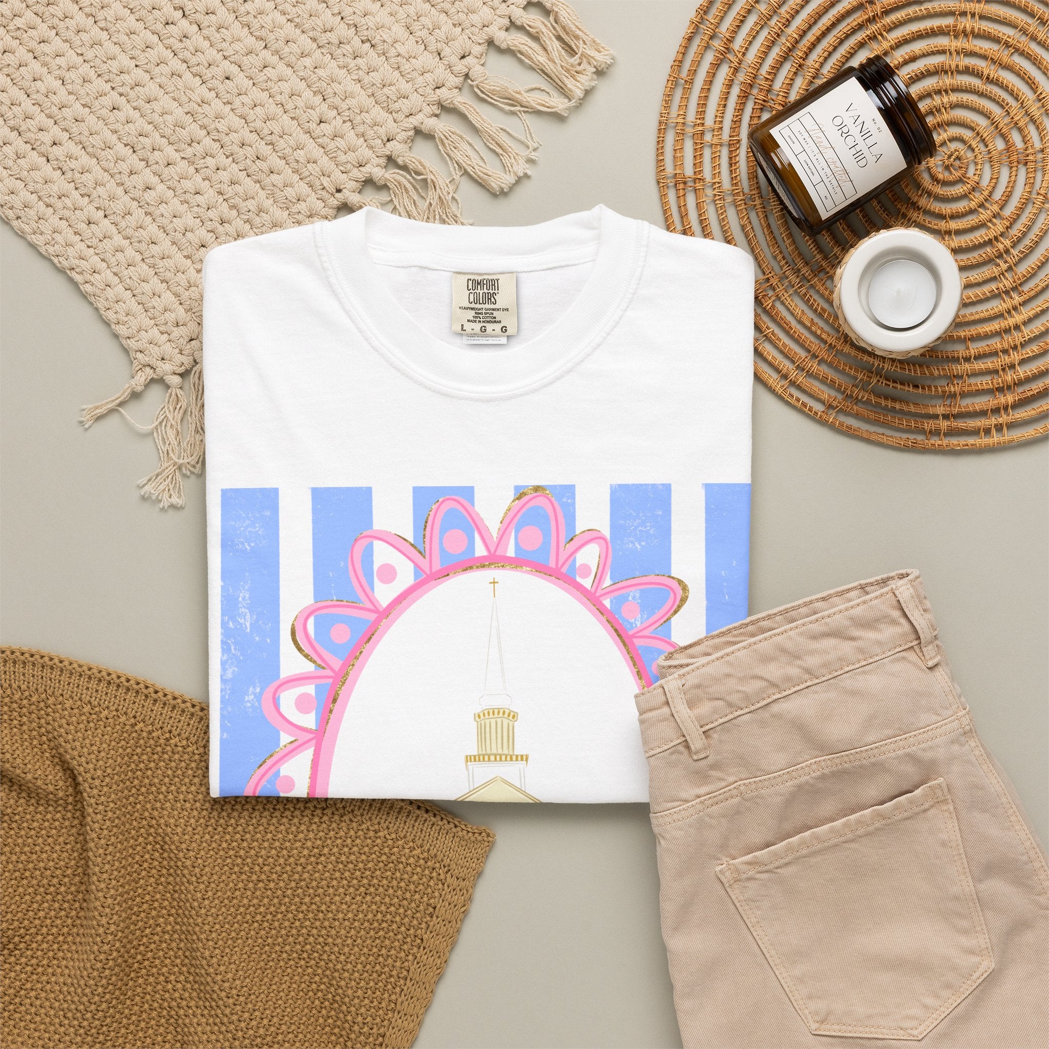 Pastel Chapel Illustration Tee