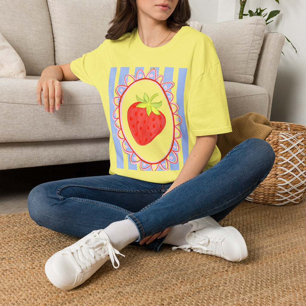 Strawberry with Frame - Gildan Soft Style