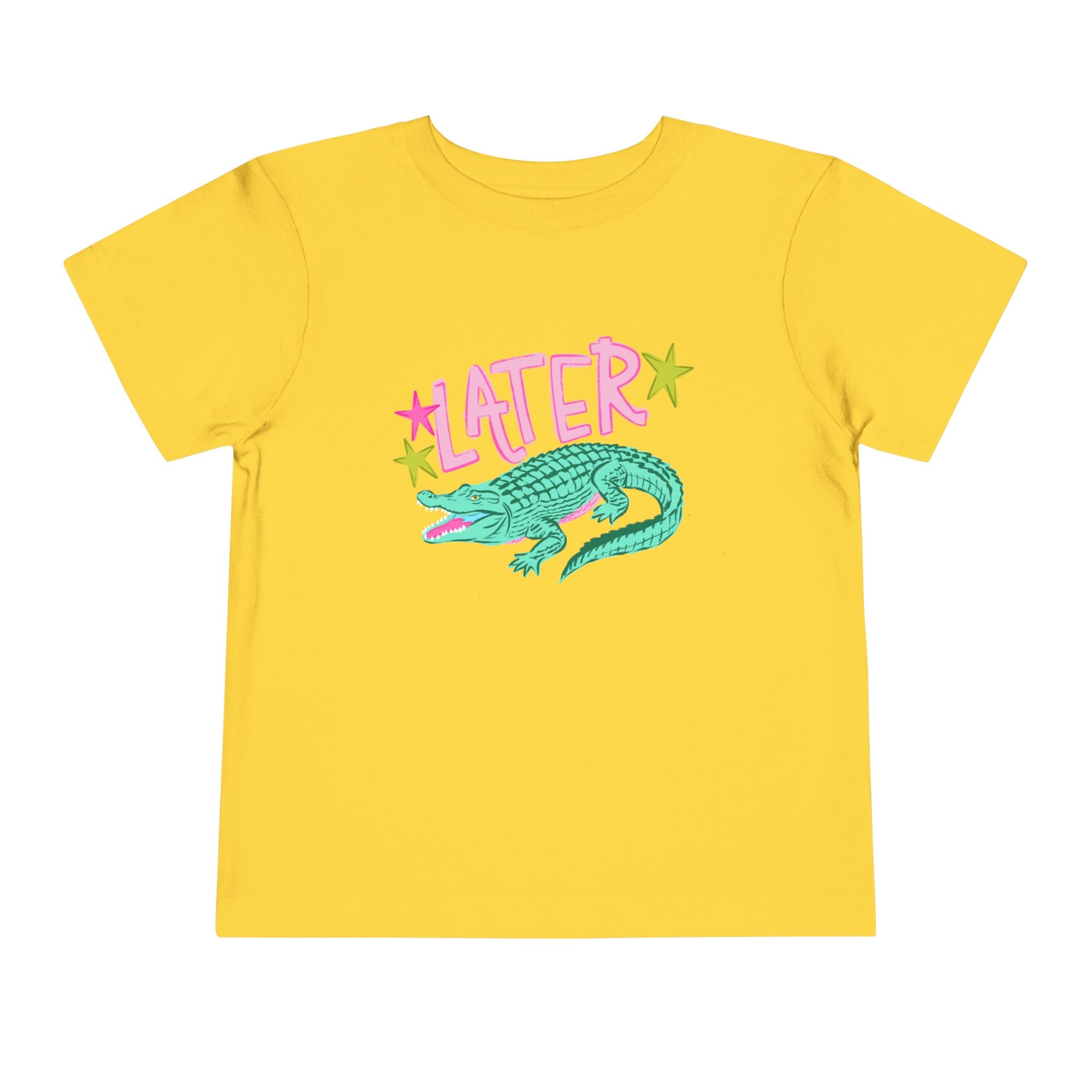 Toddler Tee — 'Later/After While' Cute Crocodile Graphic Shirt