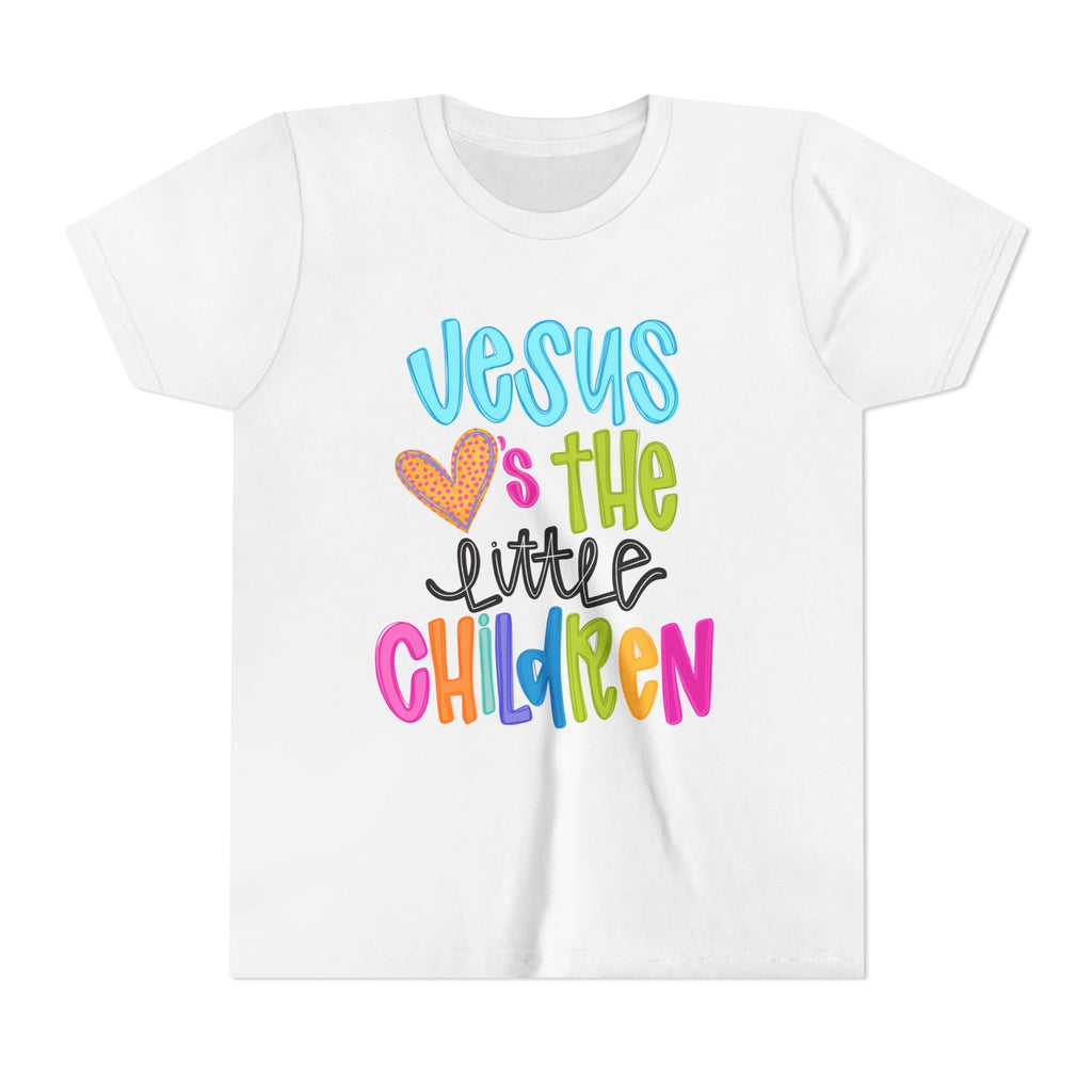 Kids Tee — "Jesus Loves the Little Children" Colorful Faith Shirt