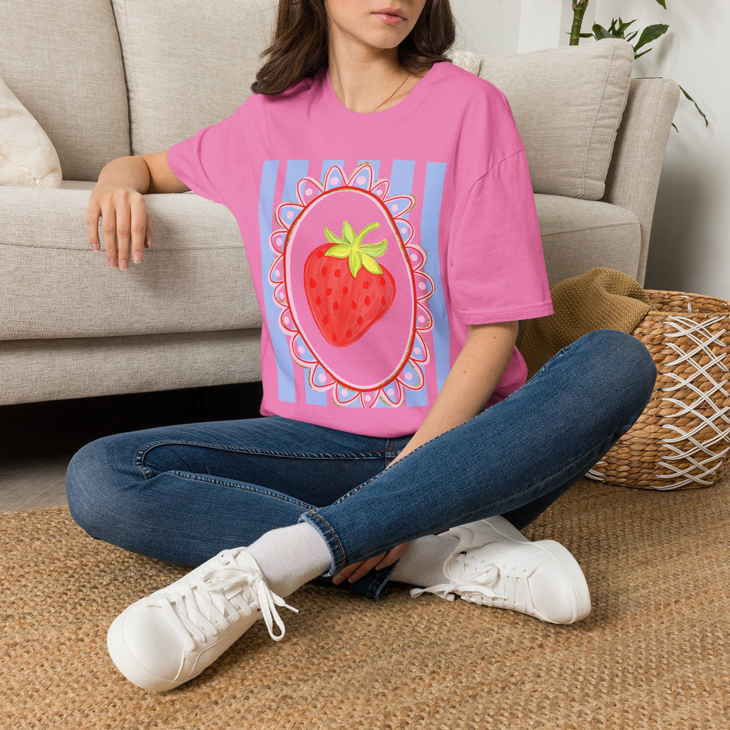 Strawberry with Frame - Gildan Soft Style