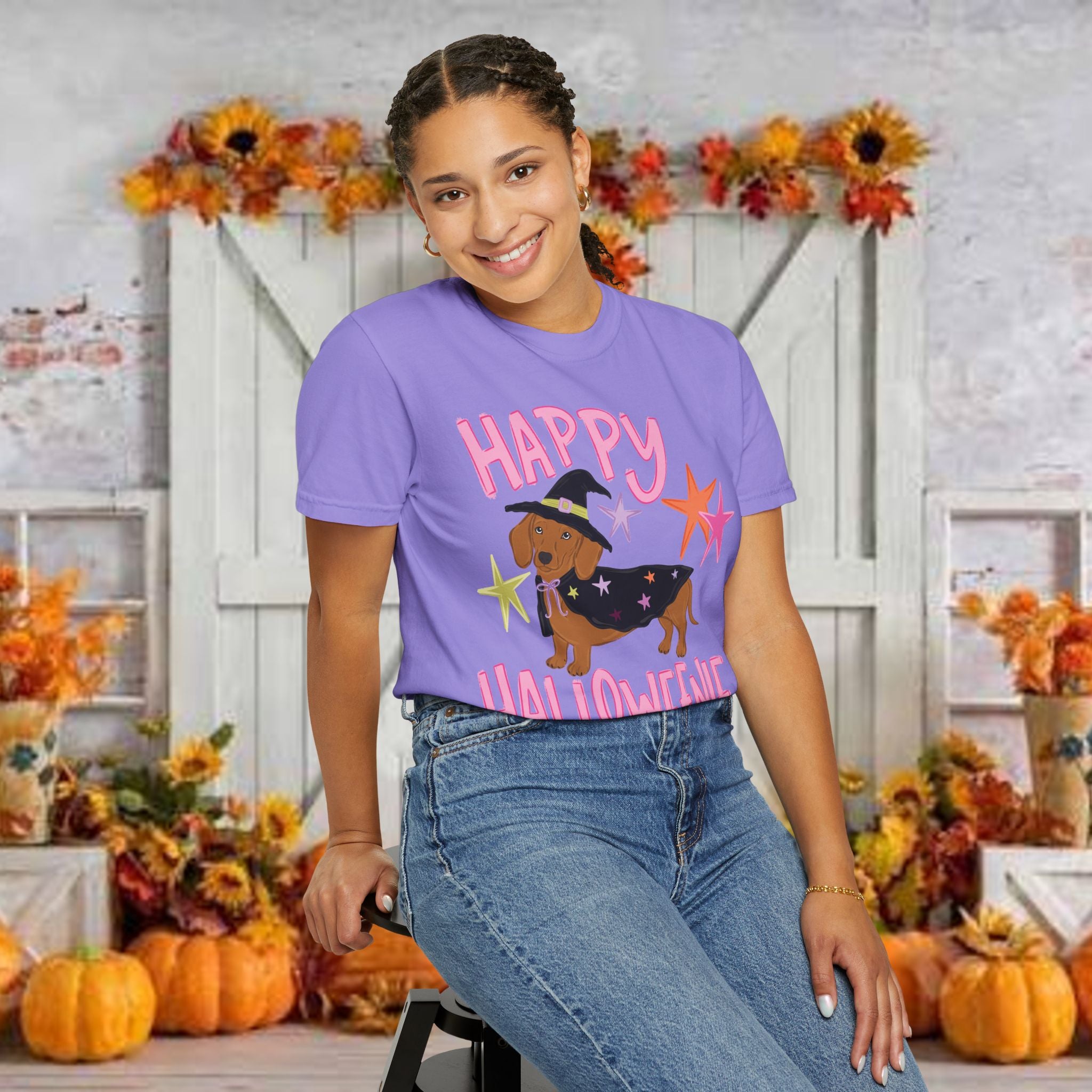 Happy Halloweienie Dachshund Halloween T-Shirt