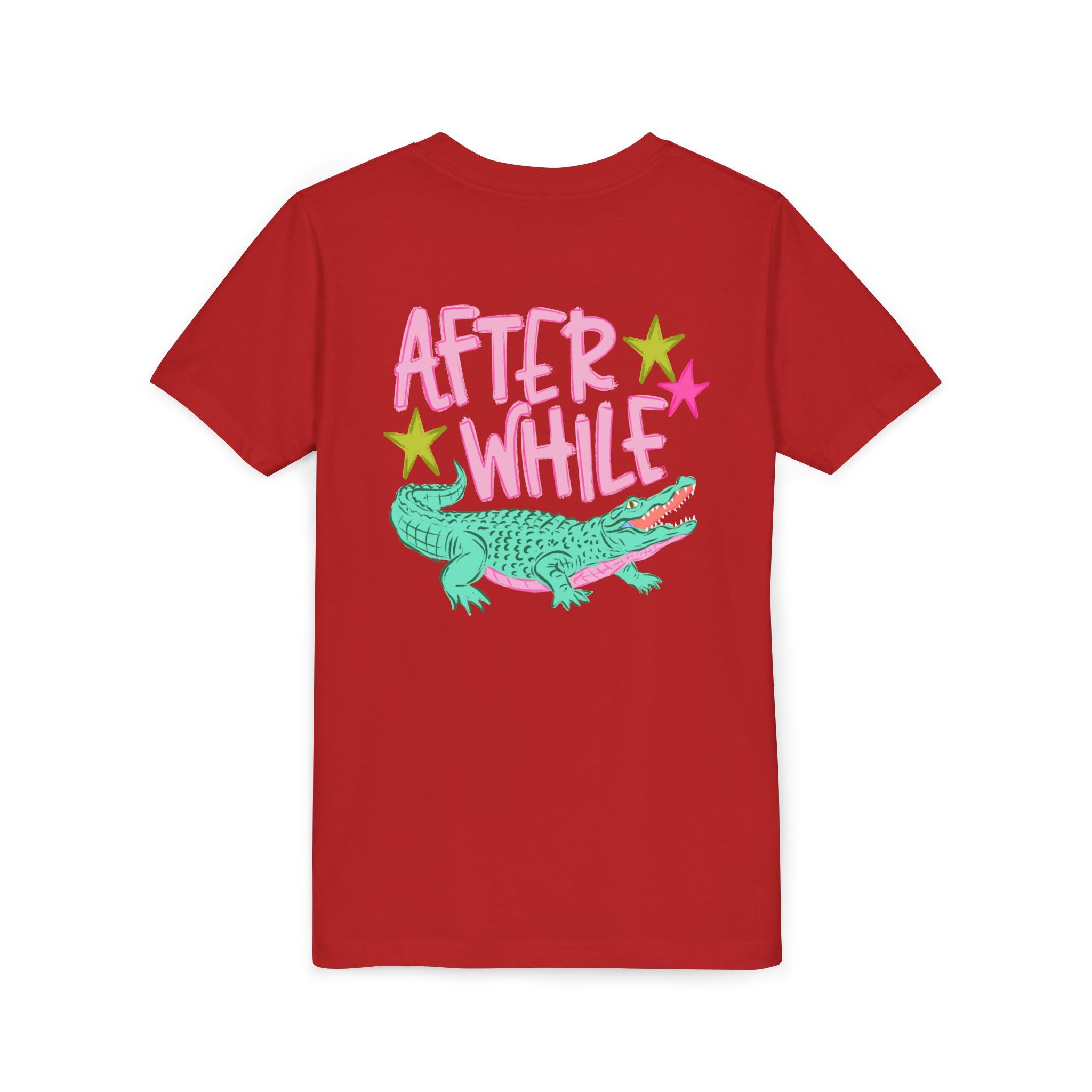 Youth Tee — "Later/After While" Retro Crocodile Graphic