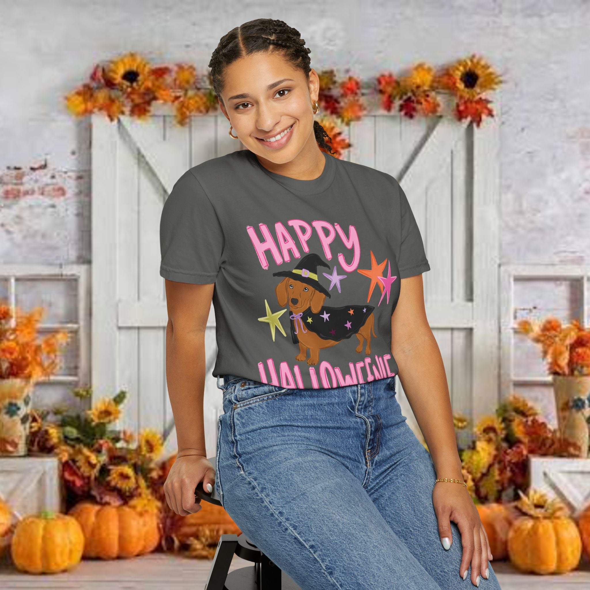 Happy Halloweienie Dachshund Halloween T-Shirt