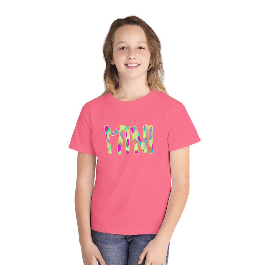 Youth Tee with Colorful 'MIM' Graphic — Vibrant Kid's Casual Shirt